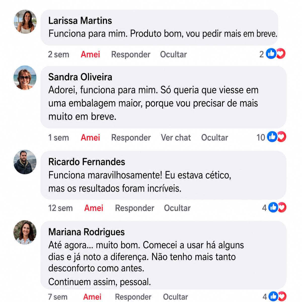 Avaliações do Facebook 2